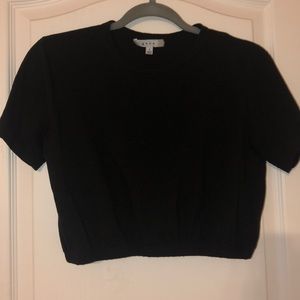 Black crop top